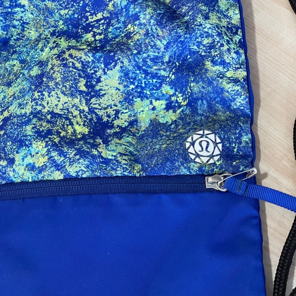 Blue Drawstring Lululemon Backpack - Picture 3 of 6